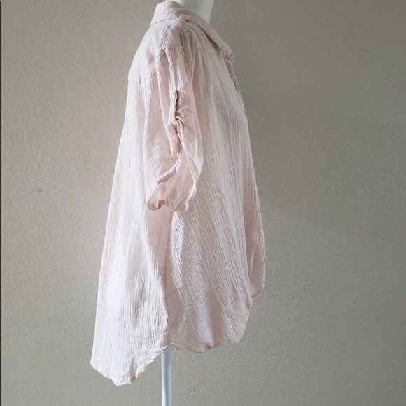 Anthro Isabella Sinclair button up top size Medium - Picture 4 of 9